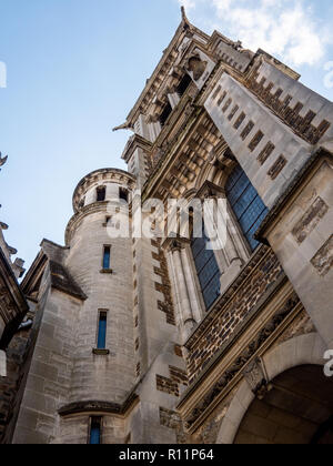 Kirche in der Altstadt von Le Mans. Die plantagenêt Stadt ist dem historischen mittelalterlichen Zentrum der Stadt Le Mans. Stockfoto