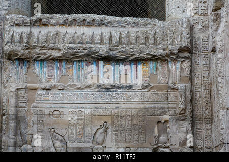 Der Tempel des Khnum in Esna, Esna, Stadt, Esna, Qena Governorate, Ägypten, Nordafrika Stockfoto