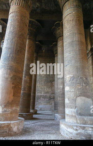 Der Tempel des Khnum in Esna, Esna, Stadt, Esna, Qena Governorate, Ägypten, Nordafrika Stockfoto