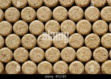 Weinkorken ende Textur close-up. Cork Tree Stockfoto