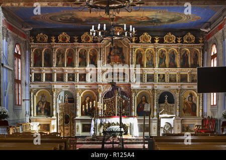 Kirche St. Ursula in Zlockie Dorf. Muszyna Bezirk. Polen Stockfoto