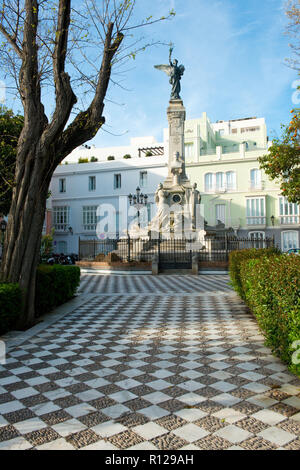 Monumento al Marques de Comillas. Cadiz, Andalusien, Spanien Stockfoto