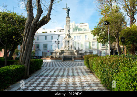 Monumento al Marques de Comillas. Cadiz, Andalusien, Spanien Stockfoto