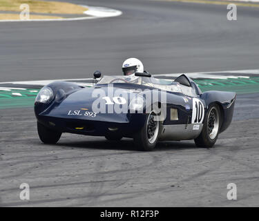 Steve Smith, Charles Gillett, willment Höhepunkt, Stirling Moss Trophäe, Pre-61 Sportwagen, Silverstone Classic, Juli 2018, Silverstone, Northamptonshire Stockfoto