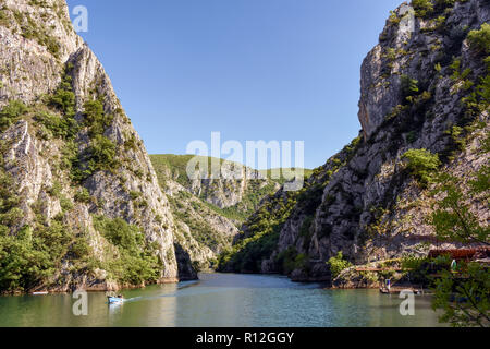 Matka See, Matka Canyon, Skopje, Skopje Region, Republik Nördlich Mazedonien Stockfoto