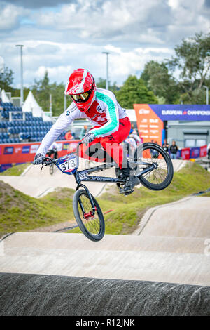 Glasgow 2018 Europameisterschaften - BMX-Rennsport Stockfoto