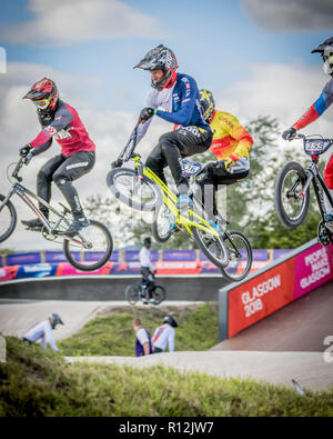 Kye Whyte - Glasgow2018 Europameisterschaften - BMX Racing Stockfoto