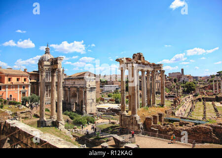 Forum Romain, Rom, Latium, Italien / Forum Romanum, Rom, Latium, Italien Stockfoto