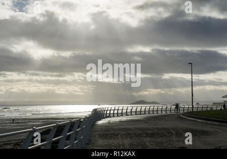 Seafield Strand und Meer, Kirkcaldy Kirkcaldy, Schottland. Stockfoto