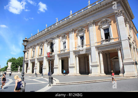 Kapitolsplatz, Rom, Latium, Italien Stockfoto