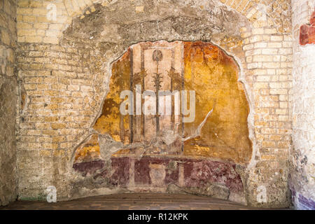 Fresko Herculaneum, Kampanien, Italien Stockfoto