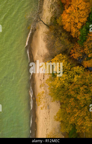 Herbst Huron, Lake Huron, Michigan Stockfoto