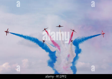 Rote Pfeile, Farnborough Airshow, 2014 Stockfoto