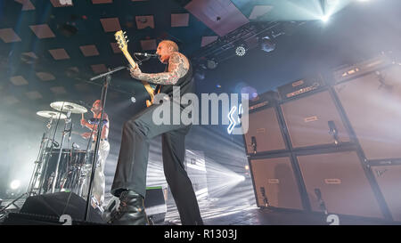 Glasgow, Schottland, Großbritannien. 8. November 2018. Sklaven, in Konzert im Ballroom Barrowlands Glasgow, UK. Credit: Stuart Westwood/Alamy leben Nachrichten Stockfoto
