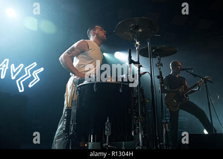 Glasgow, Schottland, Großbritannien. 8. November 2018. Sklaven, in Konzert im Ballroom Barrowlands Glasgow, UK. Credit: Stuart Westwood/Alamy leben Nachrichten Stockfoto