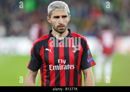 Sevilla, Spanien. 8. November 2018. Borini von AC Mailand während der UEFA Europa League Spiel zwischen Real Betis und AC Mailand im Estadio Benito Villamarin am 8. November 2018 in Sevilla, Spanien. Das Spiel endete 1-1. Credit: UKKO Images/Alamy leben Nachrichten Stockfoto