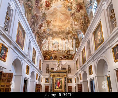 Die sakristei inToledo Kathedrale mit einem Deckenfresko von Luca Giordano (1634-1705), Toledo, Kastilien-La Mancha, Spanien Stockfoto