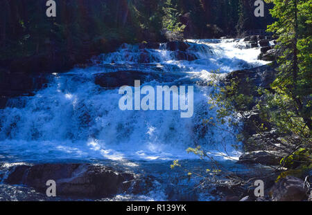 Sommer Landschaft auf einem der vielen Wanderwege in Kananaskis Country, Alberta, Kanada Stockfoto