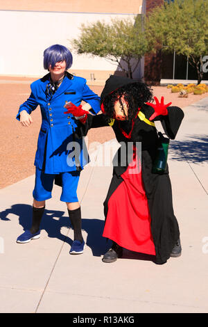 Verkleidet als Ihre Lieblings fantasy Charakter auf dem Weg zur Comic-Con in Tucson, AZ Stockfoto