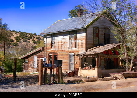 Alte Bergleute Hotel/Haus zurück in die 1890er Jahre zurückgehen, in Madrid, New Mexico Stockfoto