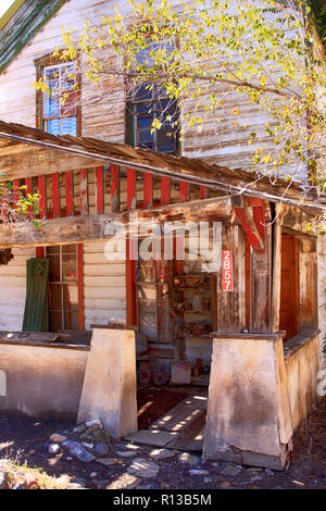 Alte Bergleute Hotel/Haus zurück in die 1890er Jahre zurückgehen, in Madrid, New Mexico Stockfoto