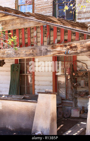 Alte Bergleute Hotel/Haus zurück in die 1890er Jahre zurückgehen, in Madrid, New Mexico Stockfoto