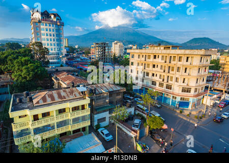 Arusha, Tansania - Januar 24, 2018 - Stadt Arusha. Tansania. Stockfoto