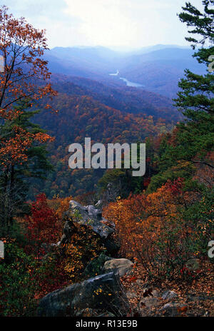 Cumberland Gap National Historic Site im Herbst, Kentucky Stockfoto