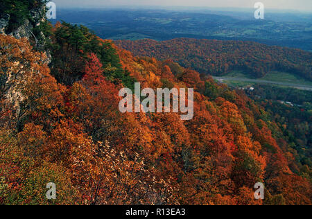 Cumberland Gap National Historic Site im Herbst, Kentucky Stockfoto