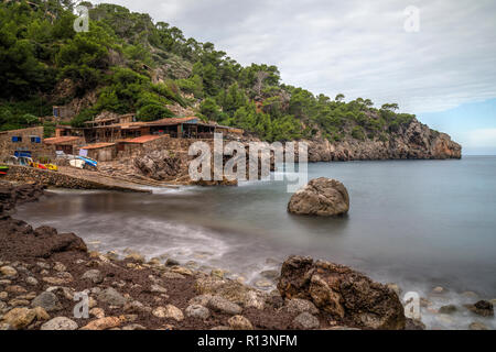 Cala de Deia, Mallorca, Balearen, Spanien, Europa Stockfoto