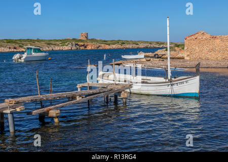 Port de Sanitja, Menorca, Balearen, Spanien, Europa Stockfoto