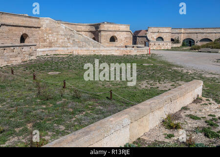 Fortaleza de La Mola, Mahon, Menorca, Balearen, Spanien, Europa Stockfoto