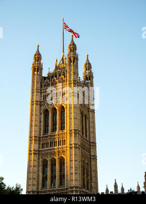 Victoria Tower, Palast von Westminster, Houses of Parliament, Westminster, London, England, UK, GB.