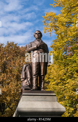 Statue von Daniel Webster, Central Park, New York City Stockfoto