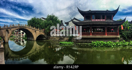 Shanghai Zhujiajiao Wasser Stadt in China. Stockfoto