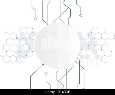 Abstrakte Digitale Technologie Operation Board Template Konzept Hintergrund vektor design Stock Vektor