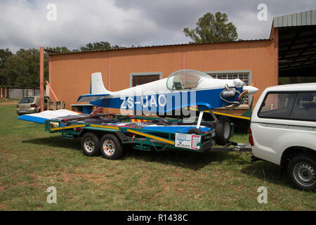 43 Squadron Flying School in Port Alfred in Südafrika, viele Piloten erhalten hier ausgebildet. Stockfoto