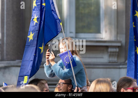 Völker Abstimmung März (Brexit) in London, wo 700.000 kam heraus, friedlich zu protestieren. Kampagne für ein zweites Referendum Stockfoto