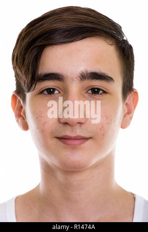 Gesicht der jungen schönen persischen Teenager Stockfoto