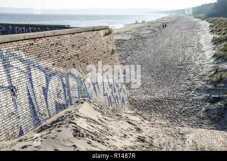 Rügen ist eine Insel, die nur aus der pommerschen Ostseeküste und ist die größte Insel in Deutschland mit mehr als 900 quadrat Km. Stockfoto