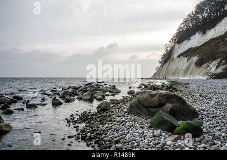 Rügen ist eine Insel, die nur aus der pommerschen Ostseeküste und ist die größte Insel in Deutschland mit mehr als 900 quadrat Km. Stockfoto