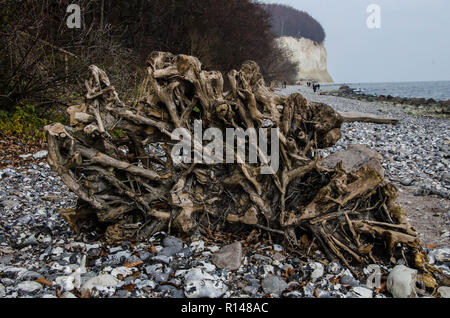 Rügen ist eine Insel, die nur aus der pommerschen Ostseeküste und ist die größte Insel in Deutschland mit mehr als 900 quadrat Km. Stockfoto