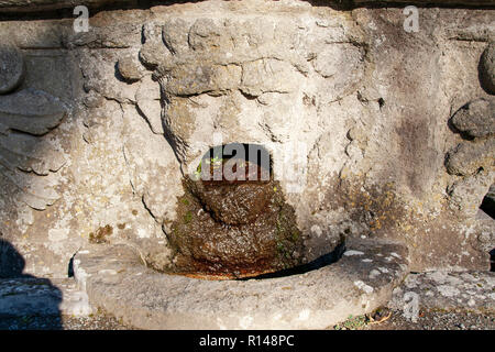 Brunnen im italienischen Garten der Villa Lante rinascimental Bagnaia, Viterbo. Latium, Italien Stockfoto