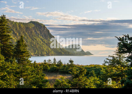 Québec Blick von Bic National Park Stockfoto