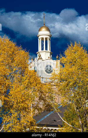 September 19, 2018. Silverton, Colorado, USA - historische Silverton Court House mit Uhrturm im Herbst Farbe umgeben Stockfoto