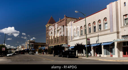 Oktober 10, 2018, Las Vegas, NM, USA, Las Vegas, New Mexico townfront, kleinen Stadt Amerika Stockfoto