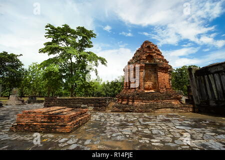 Alte Wat Chetuphon in Sukhothai Historical Park, Provinz Sukhothai, Thailand ruiniert Stockfoto