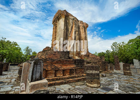 Alte Wat Chetuphon in Sukhothai Historical Park, Provinz Sukhothai, Thailand ruiniert Stockfoto