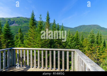 Landschaft im Gaspesie National Park, Gaspe Halbinsel, Quebec, Kanada Stockfoto