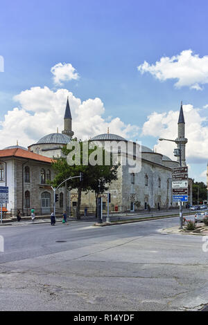 EDIRNE, Türkei - 26. MAI 2018: Eski Camii Moschee in Edirne, Osten Thrakien, Türkei Stockfoto